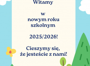 Witamy w nowym roku szkolnym!