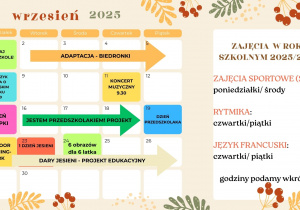 zajęcia wrzesień 2025
