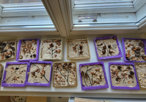 Wystawka prac wykonanych przez dzieci.