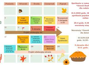 Kalendarz- listopad 2025