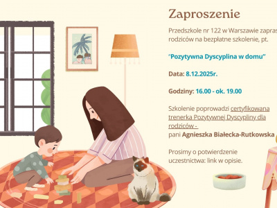 Uwaga- szkolenie dla rodziców - Pozytywna Dyscyplina w domu