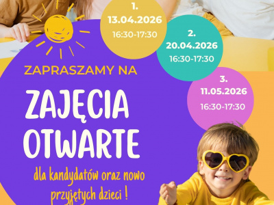 Zajęcia otwarte w Przedszkolu nr 122!
