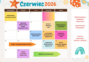 Wydarzenia w przedszkolu w czerwcu.